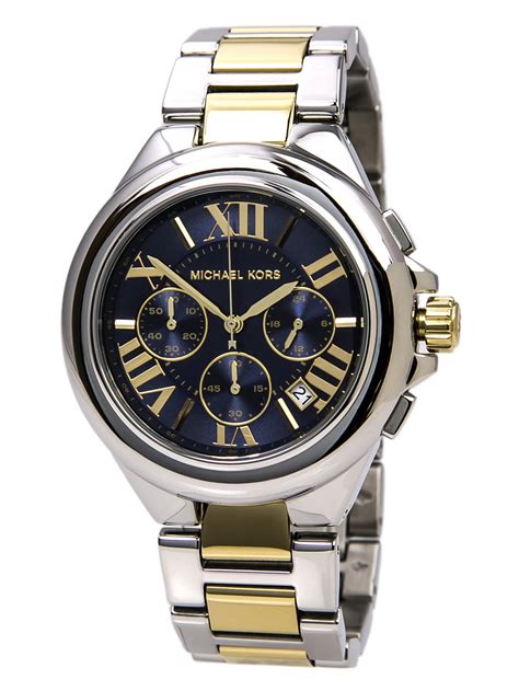 Michael Kors Women's MK5758 Camille Navy Blue Dial Two 